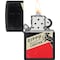 Zippo 2022N Zippo Price Fighter 218- Windy Design Black Matte ZIP-48499 - alternate 3